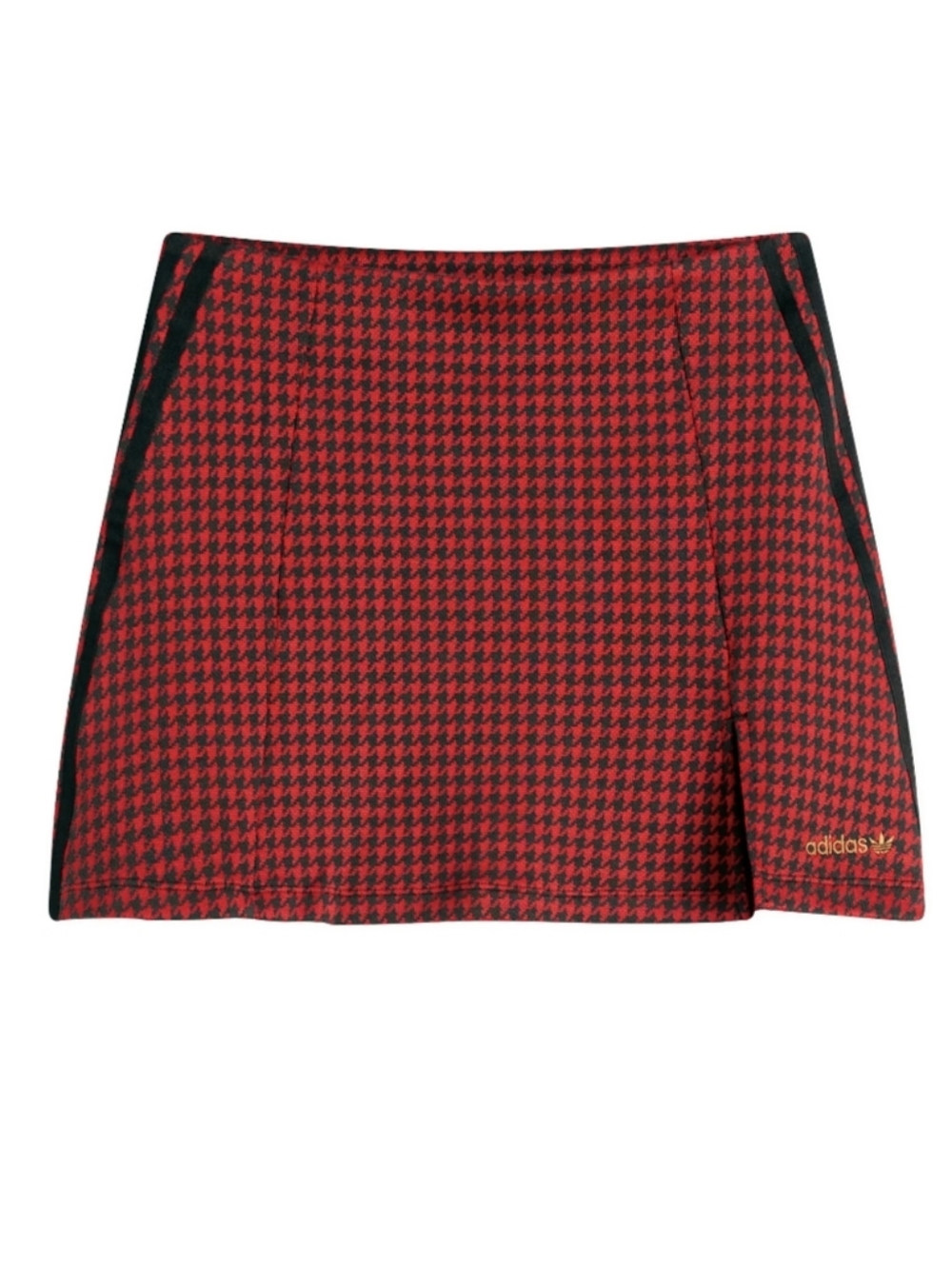 NWT adidas Red Houndstooth Mini Skirt Set - Picture 5 of 5
